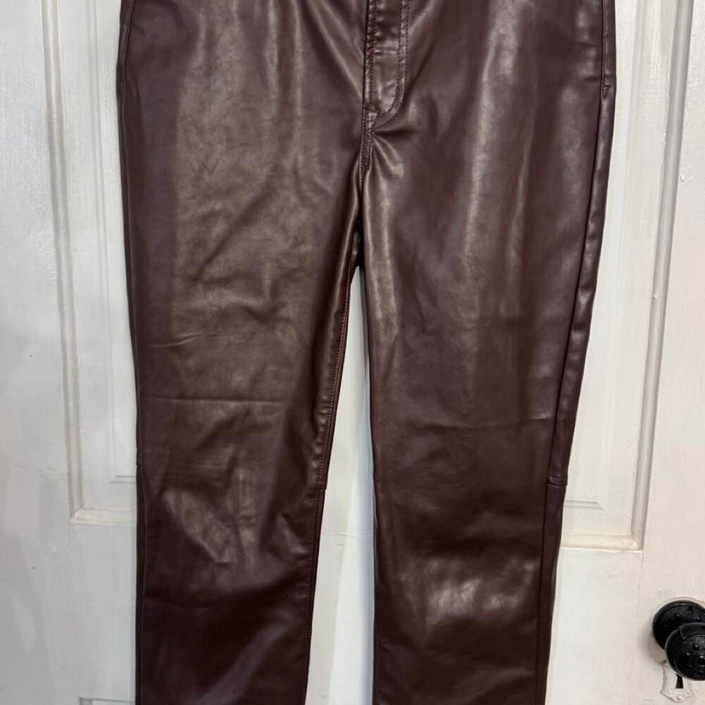 Gap Women's Brown and Burgundy Trousers